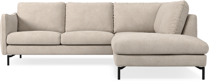 Madison Lux - 2-sits soffa med divan höger - Vit