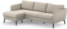 County - 3-sits soffa med flyttbar schäslong - Beige