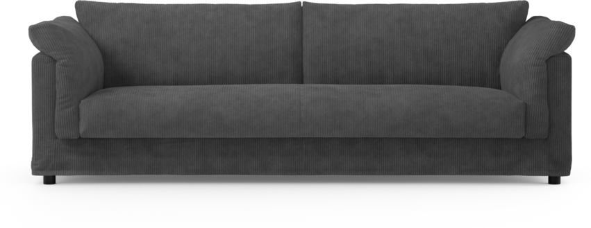 Cherrie - 4-sits soffa, hel dyna och kappa - Grön