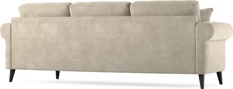 Eden - 3-sits soffa svängd - Beige