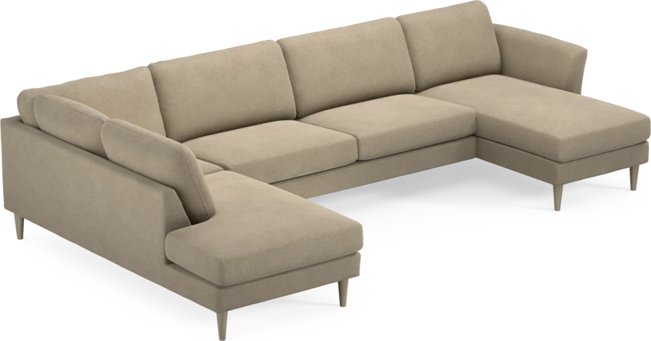 Bridge - 3-sits soffa med divan vänster och schäslong höger - Beige