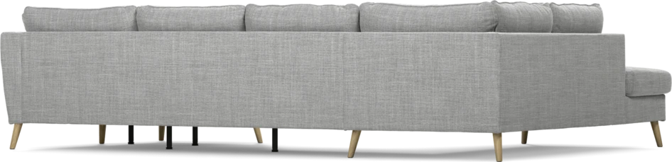 County - 3-sits soffa med divan vänster och schäslong höger - Grå
