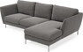Madison - 2-sits soffa med schäslong höger - Brun