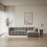 Bella - 3-sits soffa med divan höger - Grå