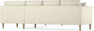 Eden - Hörnsoffa, 3+3-sits - Vit