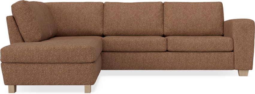 Friday - 2,5-sits soffa med divan vänster - Orange