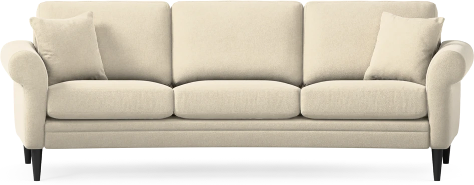 Eden - 3-sits soffa svängd - Beige