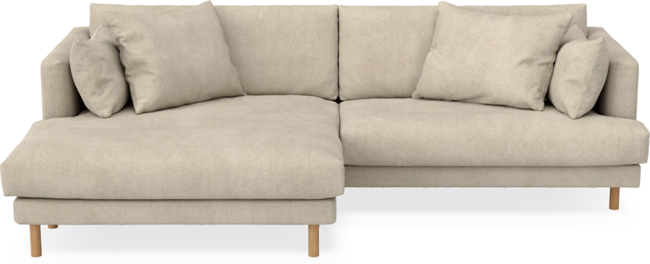 Harper - 4-sits med schäslong XL vänster - Beige