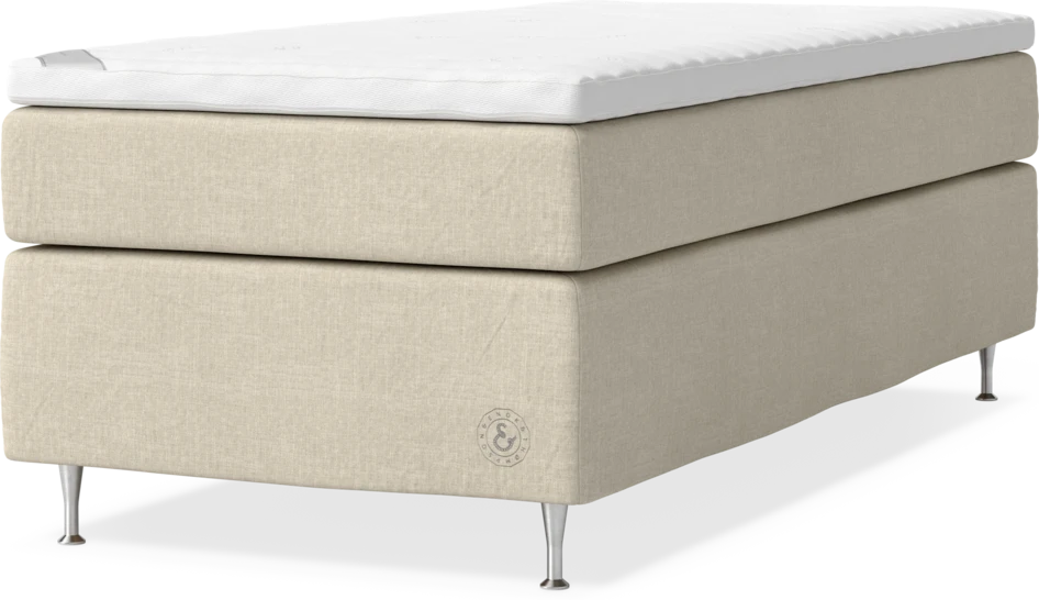 Cape Farewell Comfort - Kontinentalsäng, enkelsäng med bäddmadrass och sängben - Beige