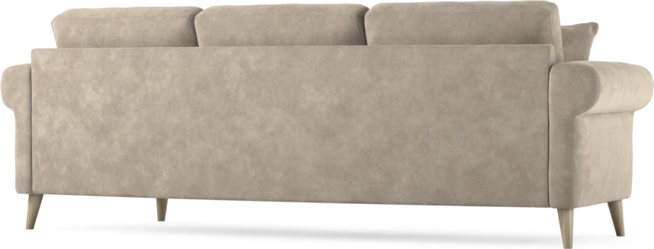 Eden - 3-sits soffa svängd - Beige