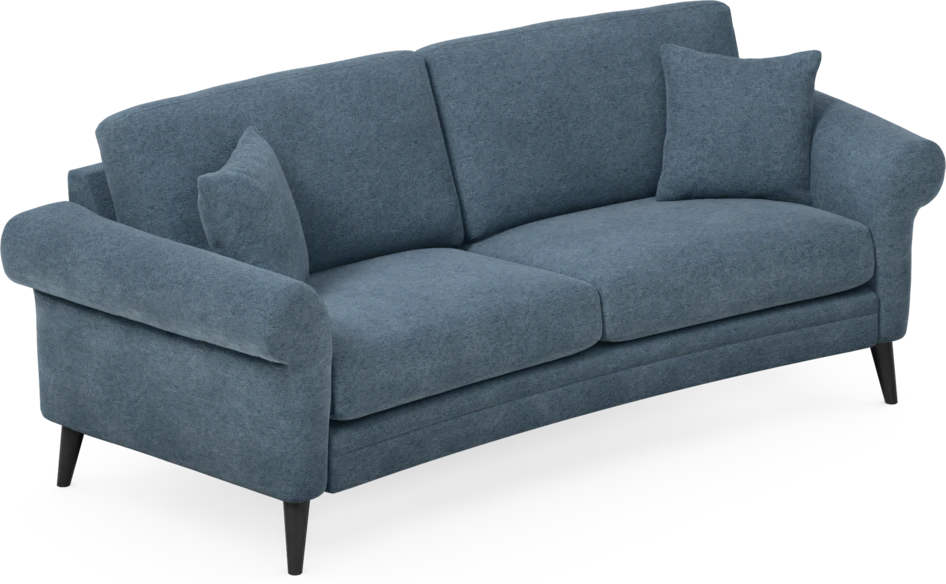 Eden - 2,5-sits soffa svängd - Blå