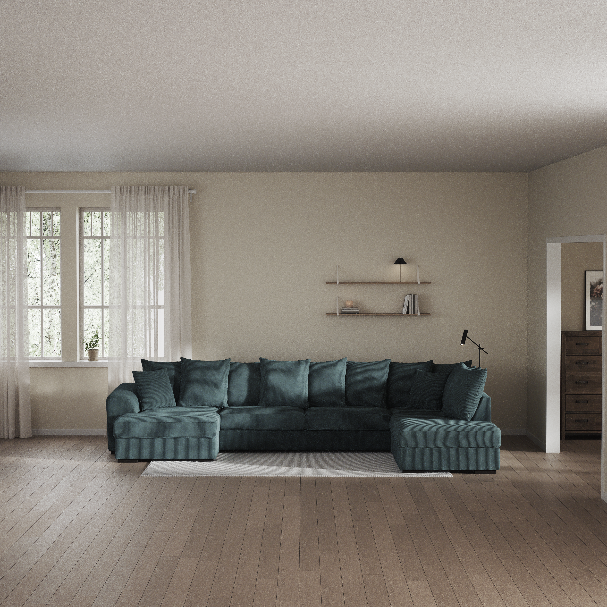 Town - 3-sits soffa med divan höger och schäslong vänster - inspiration