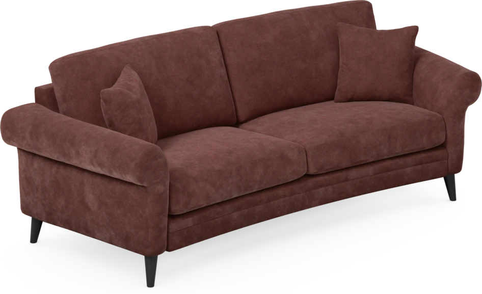 Eden - 2,5-sits soffa svängd - Röd