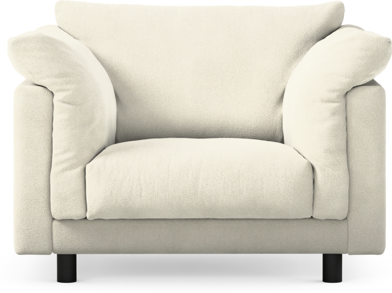 Cherrie - Fåtölj, fast klädsel - Vit