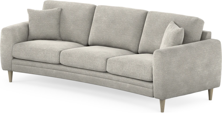 Eden - 3-sits soffa svängd - Grå