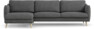 Madison Lux - 3-sits soffa med schäslong vänster - Vit