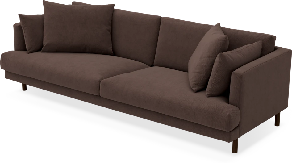 Harper - 4-sits soffa - Brun