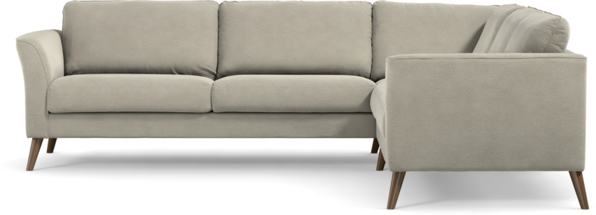 Bridge - Hörnsoffa, 3+2-sits - Brun