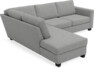Friday - 2,5-sits soffa med divan vänster - Grå