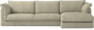Cherrie klädsel -  3-sits med schäslong höger - Beige