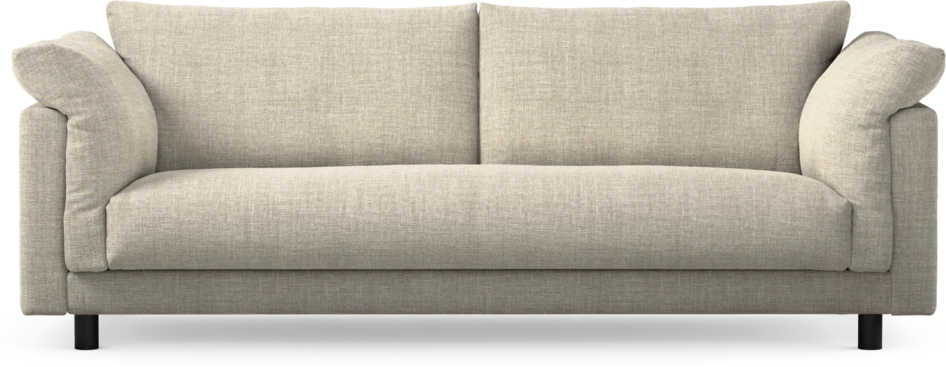Cherrie - 3-sits soffa, hel dyna, fast klädsel - Beige