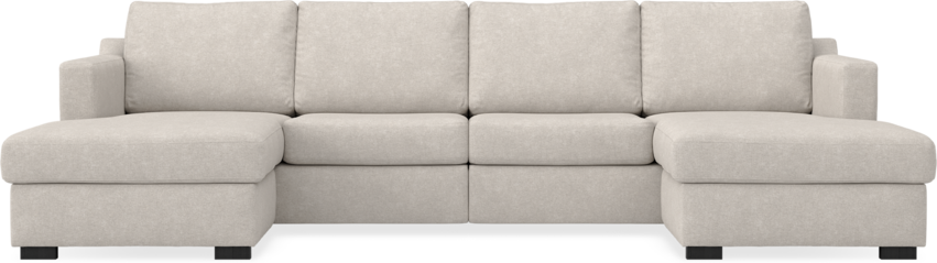 Friday - 2-sits soffa med två schäslonger - Grå