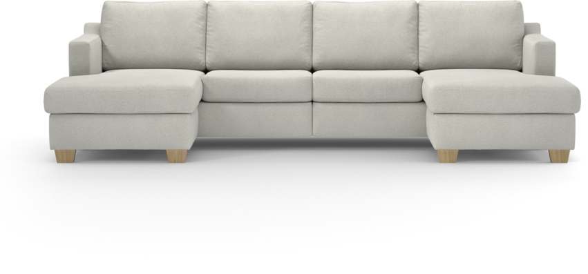 Friday - 2-sits soffa med två schäslonger - Vit