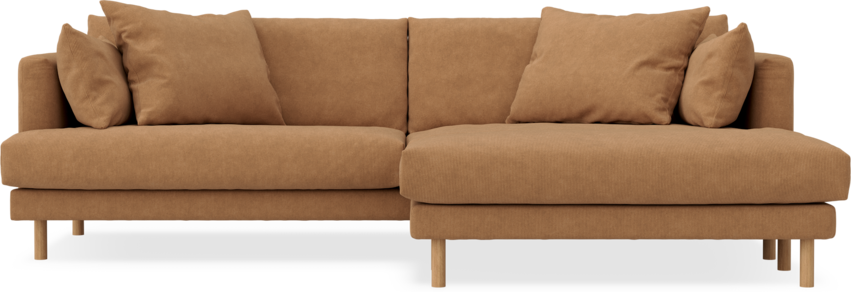 Harper - 4-sits med schäslong XL höger - Gul