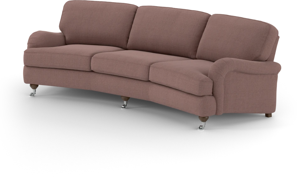 Oxford - 3-sits soffa svängd - Rosa