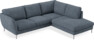 Madison Lux - 2-sits soffa med divan höger - Vit
