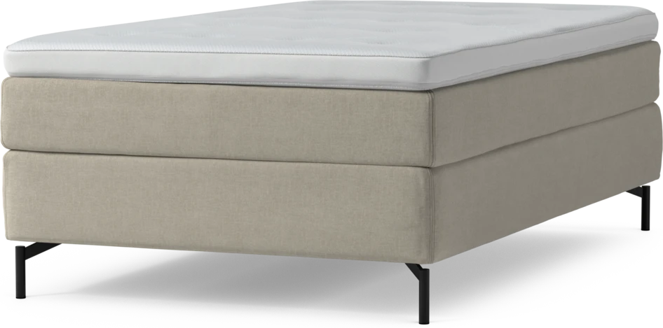 Delux Sense - Kontinentalsäng, enkelsäng 120 cm med bäddmadrass och sängben