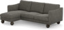 Madison Lux - 2-sits soffa med schäslong vänster - Grå