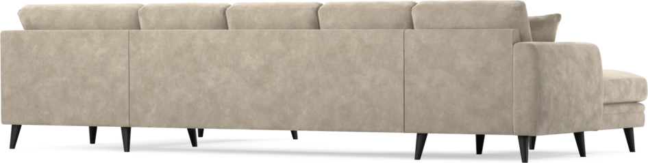 Eden - 3-sits soffa med schäslong vänster och divan höger - Beige