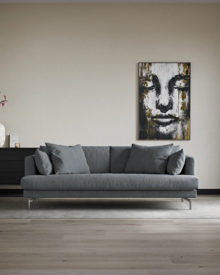 Harper - 3-sits soffa, hel dyna - inspiration