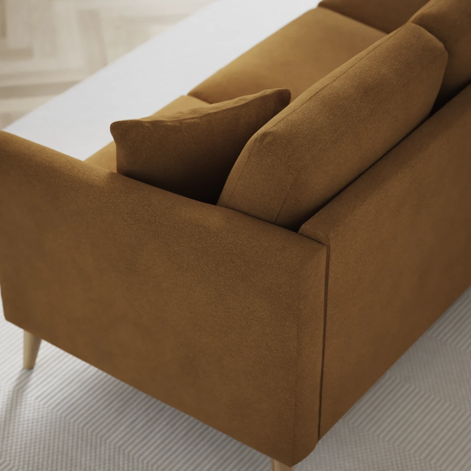 Eden - 2,5-sits soffa svängd - Gul