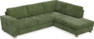 Friday - 2,5-sits soffa med divan höger - Grön