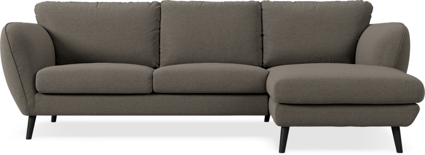 Madison Lux - 2-sits soffa med schäslong höger - Brun