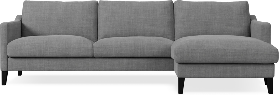 Winston - 3-sits soffa med schäslong, vändbar - Grå