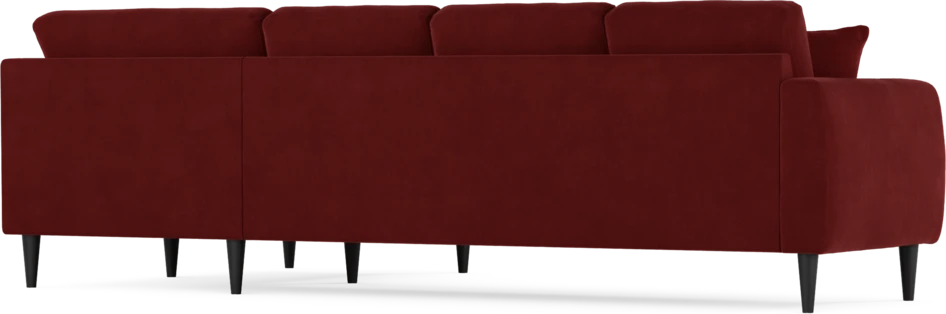 Eden - Hörnsoffa, 3+1-sits - Röd