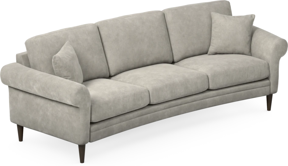 Eden - 3-sits soffa svängd - Grå