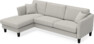 Eden - 2,5-sits soffa med schäslong - Grå