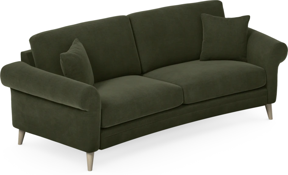 Eden - 2,5-sits soffa svängd - Grön