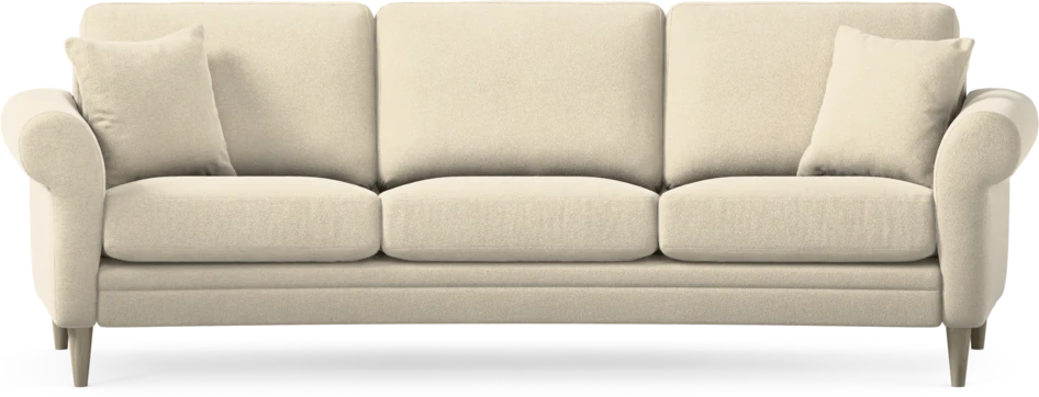 Eden - 3-sits soffa svängd - Beige