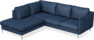 Madison - 2-sits soffa med divan vänster - Blå