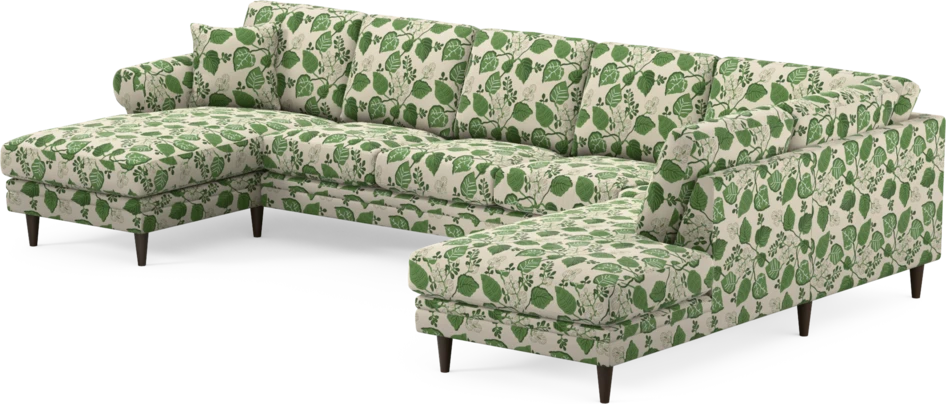 Eden - 3-sits soffa med schäslong vänster och divan höger - Flerfärgad