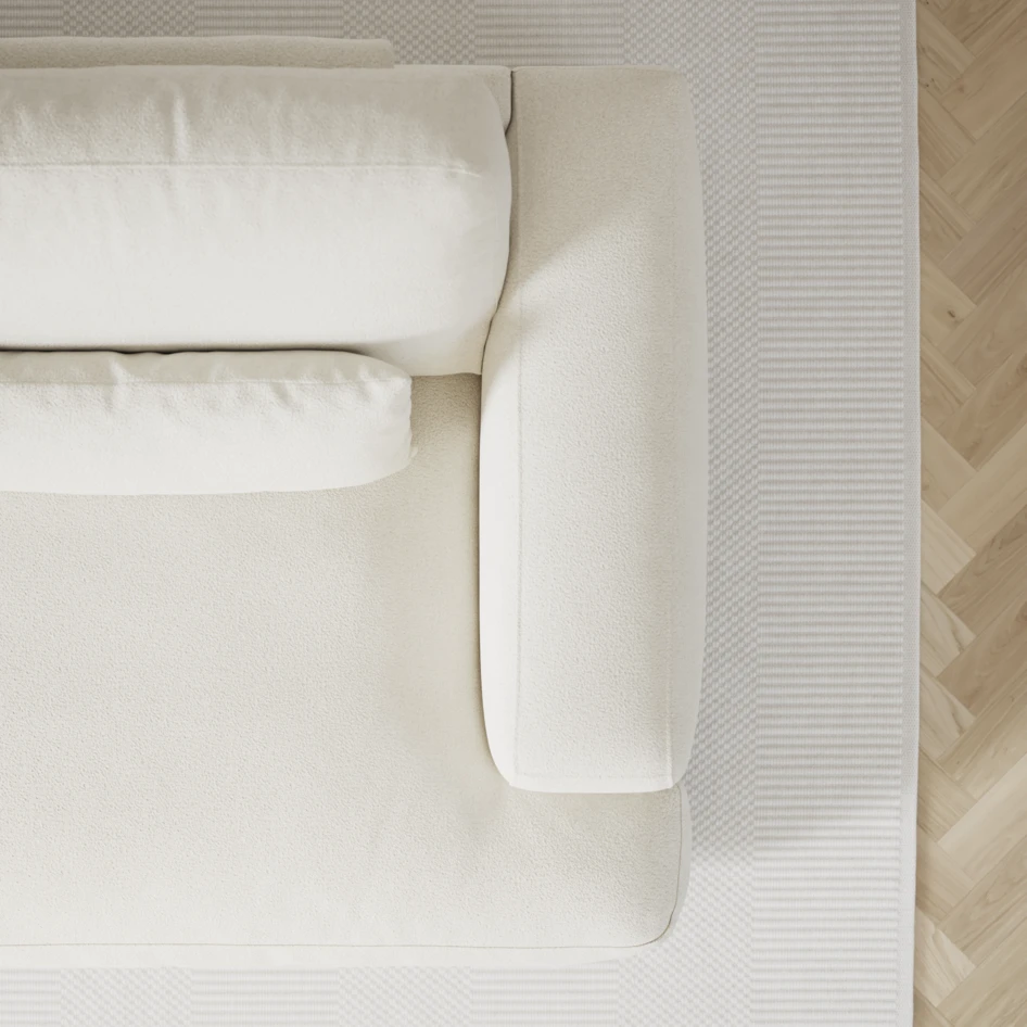 Noma - 3-sits soffa - Vit
