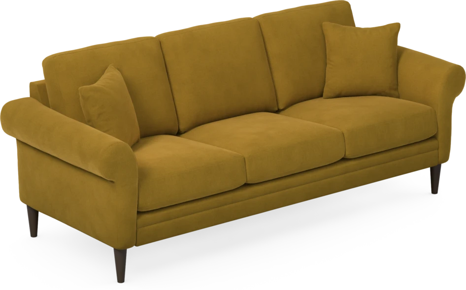 Eden - 3-sits soffa - Gul