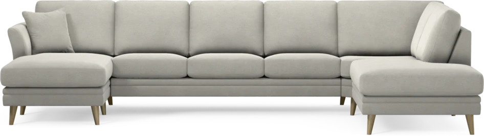 Eden - 3-sits soffa med schäslong vänster och divan höger - Grå
