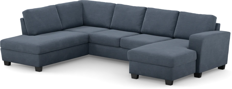 Friday - 3-sits soffa med divan vänster och schäslong höger - Blå