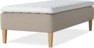 Delux Sense - Ramsäng, enkelsäng med bäddmadrass - Beige